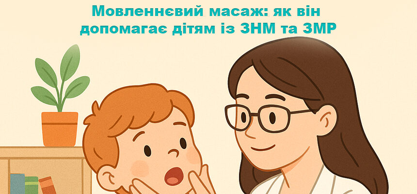 Мовленнєвий масаж: як він допомагає дітям із ЗНМ та ЗМР Мовленнєвий масаж: як він допомагає дітям із ЗНМ та ЗМР
